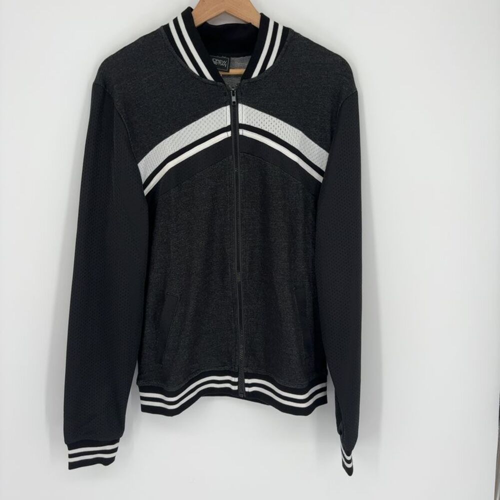 Andrew Christian Black and White Bomber Jacket